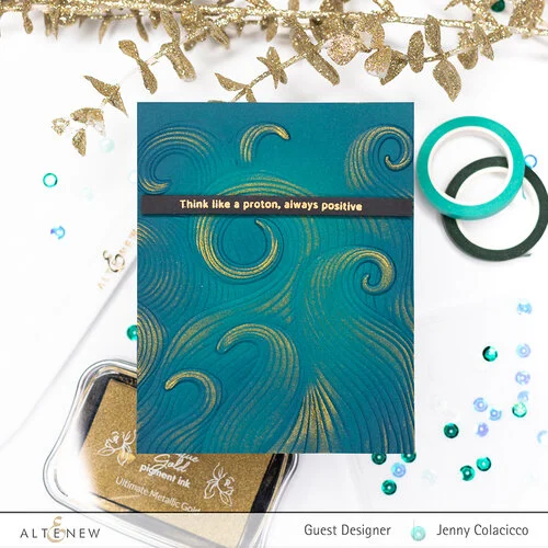 Altenew - Embossing Folder - 3D - Mighty Waves 2 Altenew - Embossing Folder - 3D - Mighty Waves