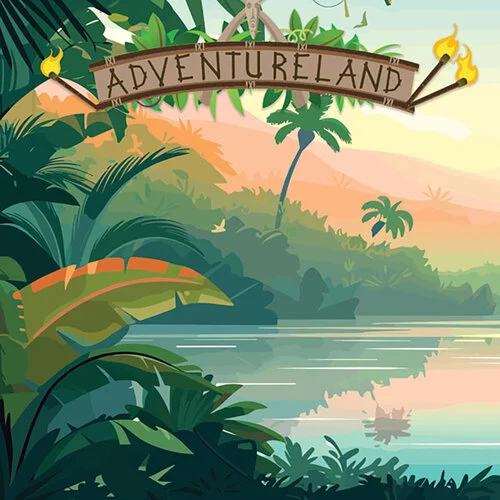 Scrapbook Customs - 12 x 12 Double Sided Paper - Adventure Land