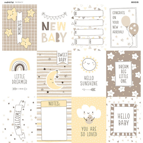 ModaScrap - 12 x 12 Paper Pack - New Baby 12 ModaScrap - 12 x 12 Paper Pack - New Baby