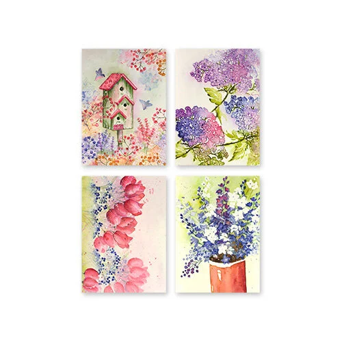 Penny Black - 3.25 x 4.5 Premium Cardstock Pack - Bright Bouquets