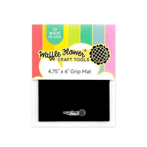 Waffle Flower Crafts - Grip Mat - 4.75 x 6 - Clear With Black Acetate
