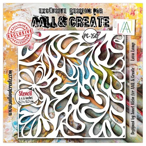AALL and Create - Retro Revival Collection - Stencils - Lava Lamp