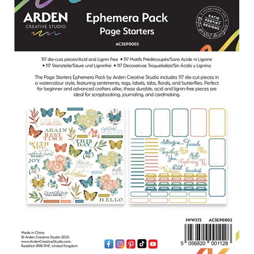 Arden Creative Studio - Page Staters Collection - Ephemera