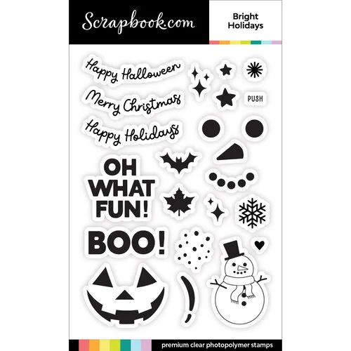 Scrapbook.com - Decorative Die and Photopolymer Stamp Set - Bright Holidays 3 Scrapbook.com - Decorative Die and Photopolymer Stamp Set - Bright Holidays