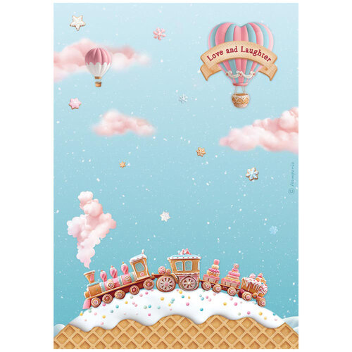 Stamperia - Candy Christmas Collection - A4 Rice Paper - 6 Pack