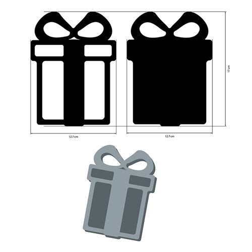 Stamperia - Candy Christmas Collection - Crafty Shapes - Gift