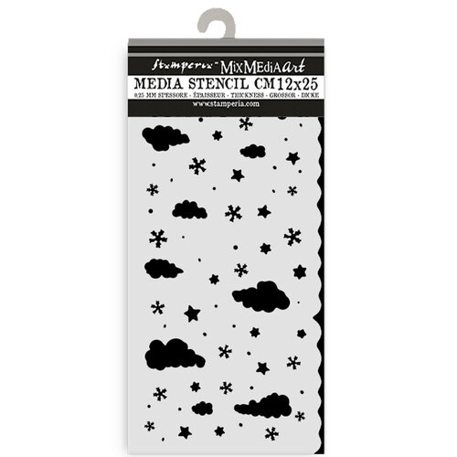 Stamperia - Candy Christmas Collection - Stencils - Clouds
