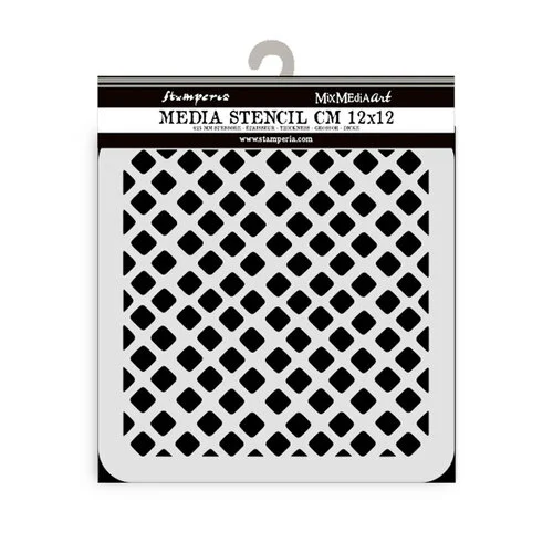 Stamperia - Candy Christmas Collection - Stencils - Waffle Pattern 1 Stamperia - Candy Christmas Collection - Stencils - Waffle Pattern