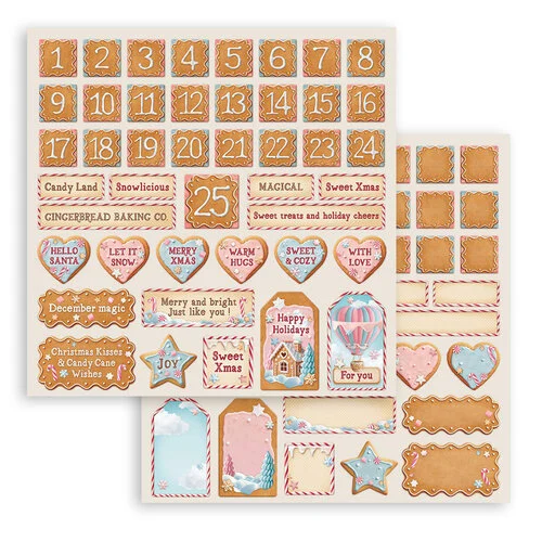 Stamperia - Candy Christmas Collection - 12 x 12 Paper Pad 11 Stamperia - Candy Christmas Collection - 12 x 12 Paper Pad