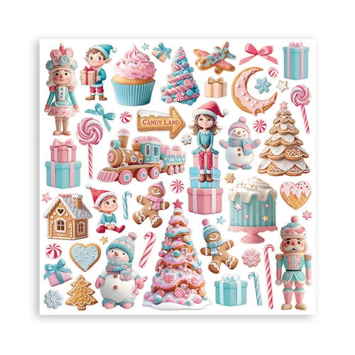 Stamperia - Candy Christmas Collection - 12 x 12 Paper Pad 12 Stamperia - Candy Christmas Collection - 12 x 12 Paper Pad