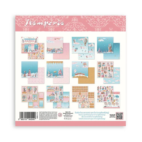 Stamperia - Candy Christmas Collection - 12 x 12 Paper Pad 13 Stamperia - Candy Christmas Collection - 12 x 12 Paper Pad