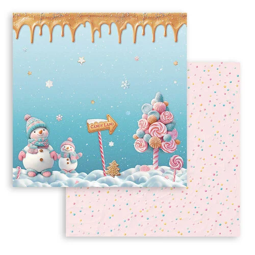 Stamperia - Candy Christmas Collection - 12 x 12 Paper Pad 6 Stamperia - Candy Christmas Collection - 12 x 12 Paper Pad