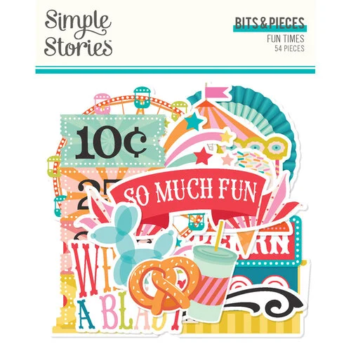 Simple Stories - Fun Times Collection - Ephemera - Bits And Pieces 1 Simple Stories - Fun Times Collection - Ephemera - Bits And Pieces