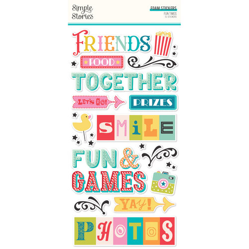 Simple Stories - Fun Times Collection - Foam Stickers 1 Simple Stories - Fun Times Collection - Foam Stickers