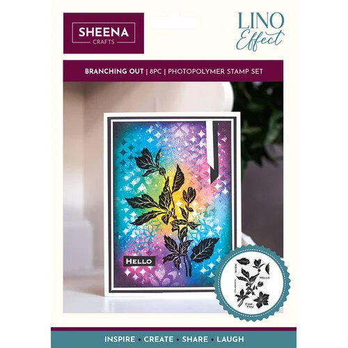 Crafter's Companion - Sheena Crafts - Lino Effect Stamp Set Bundle 3 Crafter's Companion - Sheena Crafts - Lino Effect Stamp Set Bundle