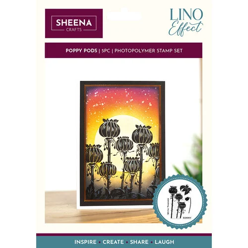 Crafter's Companion - Sheena Crafts - Lino Effect Stamp Set Bundle 7 Crafter's Companion - Sheena Crafts - Lino Effect Stamp Set Bundle