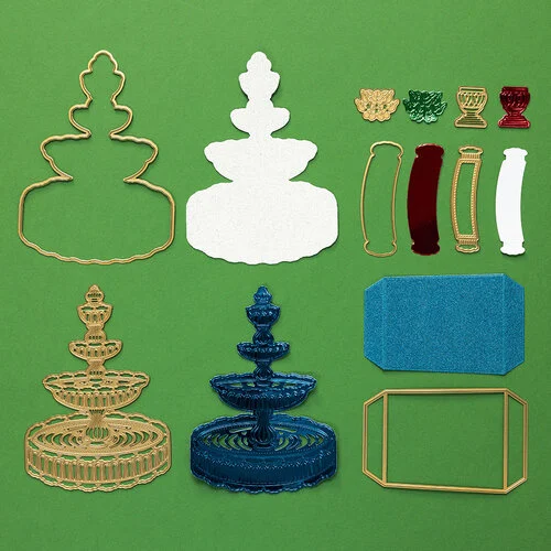 Anna Griffin - Dies - 3D Garden Fountain Easel