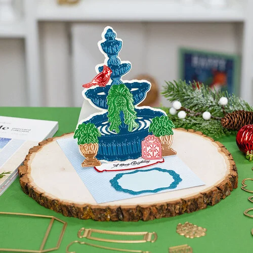 Anna Griffin - Dies - 3D Garden Fountain Easel