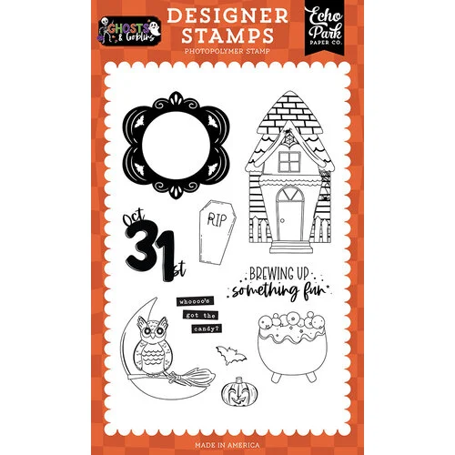 Echo Park - Ghosts And Goblins Collection - Clear Photopolymer Stamps - Brewing Up Something Fun 1 Echo Park - Ghosts And Goblins Collection - Clear Photopolymer Stamps - Brewing Up Something Fun