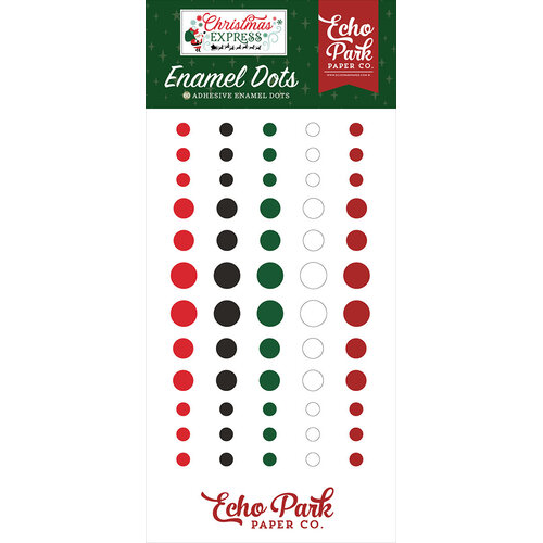 Echo Park - Christmas Express Collection - Enamel Dots 1 Echo Park - Christmas Express Collection - Enamel Dots