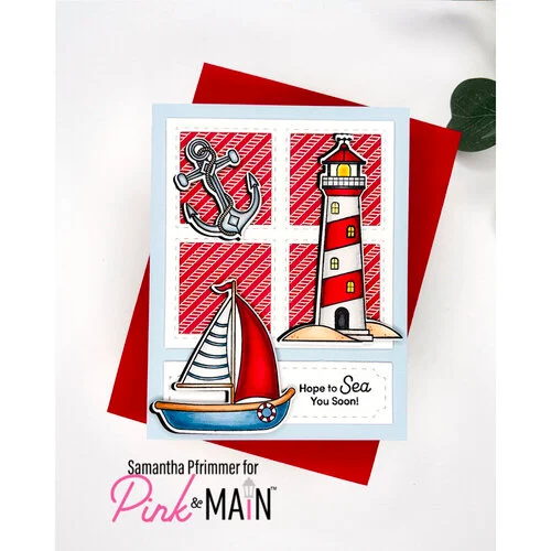 Pink and Main - 8.5 x 5.5 Paper Pack - Nautical Fun 7 Pink and Main - 8.5 x 5.5 Paper Pack - Nautical Fun