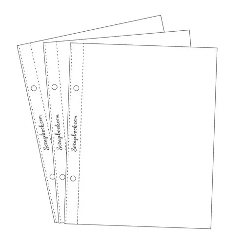 Scrapbook.com - 6x8 Open Page Protectors - 30 Pack