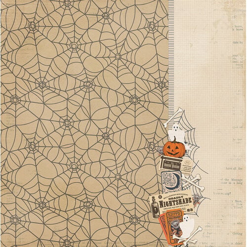 PhotoPlay - Halloween Junque Collection - 12 x 12 Double Sided Paper - Bone Yard 3 PhotoPlay - Halloween Junque Collection - 12 x 12 Double Sided Paper - Bone Yard