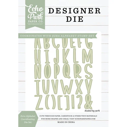 Echo Park - Designer Dies - Ezra Alphabet