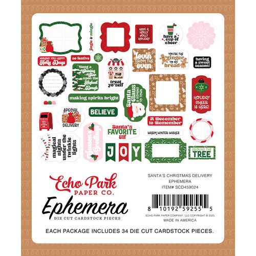 Echo Park - Santa's Christmas Delivery Collection - Ephemera