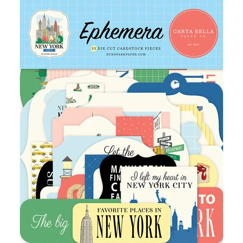 Carta Bella Paper - New York City Collection - Ephemera