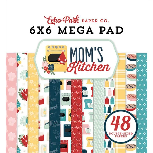 Echo Park - Mom's Kitchen Collection - 6 x 6 Mega Paper Pad 1 Echo Park - Mom's Kitchen Collection - 6 x 6 Mega Paper Pad