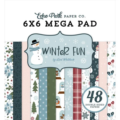 Echo Park - Winter Fun Collection - 6 x 6 Mega Paper Pad