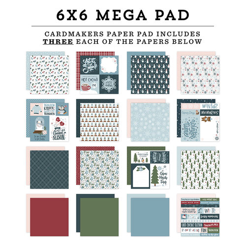 Echo Park - Winter Fun Collection - 6 x 6 Mega Paper Pad