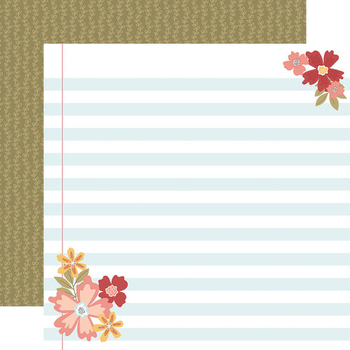 Echo Park - Bookish Collection - 12 x 12 Double Sided Paper - Lined Paper Layout 1 Echo Park - Bookish Collection - 12 x 12 Double Sided Paper - Lined Paper Layout