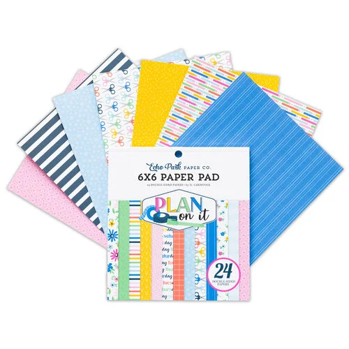 Echo Park - Plan On It Collection - 6 x 6 Paper Pad 1 Echo Park - Plan On It Collection - 6 x 6 Paper Pad