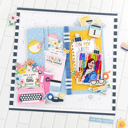 Echo Park - Plan On It Collection - 6 x 6 Paper Pad 8 Echo Park - Plan On It Collection - 6 x 6 Paper Pad