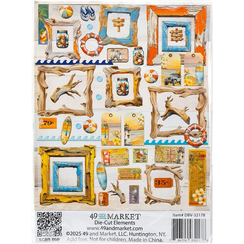 49 and Market - Beach Vibes Collection - Die-Cuts 2 49 and Market - Beach Vibes Collection - Die-Cuts
