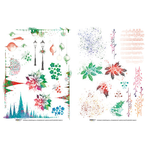 Arden Creative Studio - Vintage Christmas Collection - Rub-On Transfer Set
