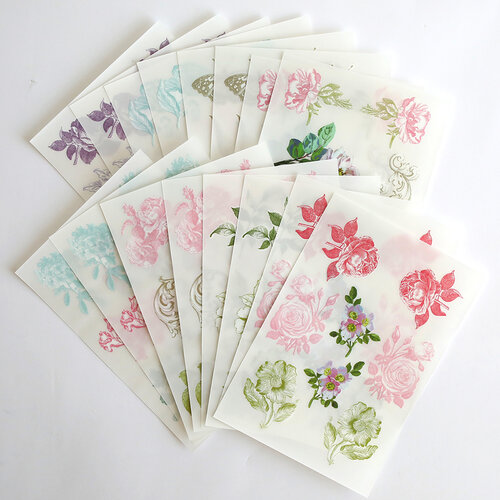 Anna Griffin - Rub-On Transfers - Antique Botanical