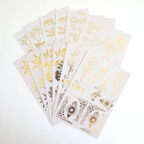 Anna Griffin - Rub-On Transfers - Holiday Foil