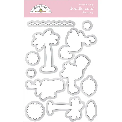 Doodlebug Design - Summer Fun Collection - Doodle Cuts - Metal Dies - Flamazing