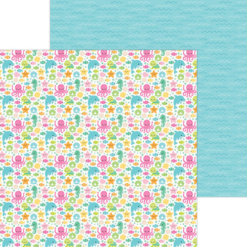 Doodlebug Design - Summer Fun Collection - 12 x 12 Double Sided Paper - Water Babies 1 Doodlebug Design - Summer Fun Collection - 12 x 12 Double Sided Paper - Water Babies