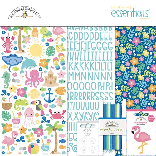 Doodlebug Design - Summer Fun Collection - Essentials Kit