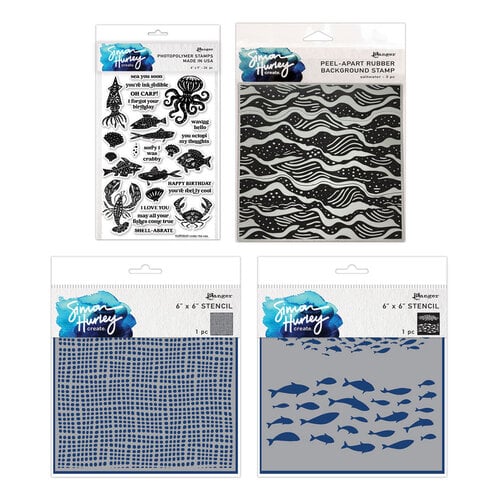 Ranger Ink - Simon Hurley - Stamp and Stencil Bundle