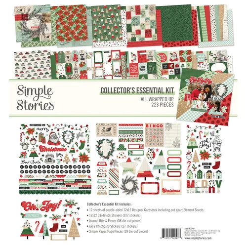 Simple Stories - All Wrapped Up Collection - All Wrapped Up - Collector's Essential Kit