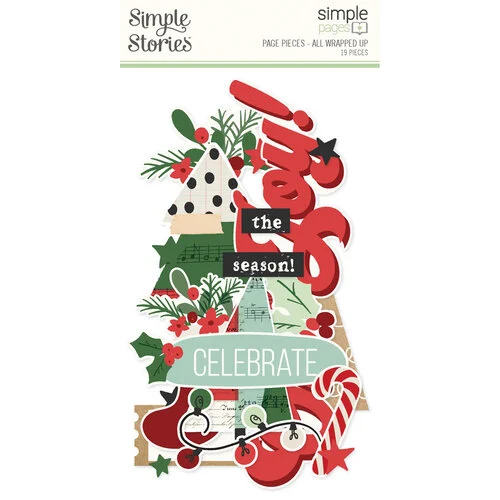 Simple Stories - All Wrapped Up Collection - Simple Pages - Page Pieces