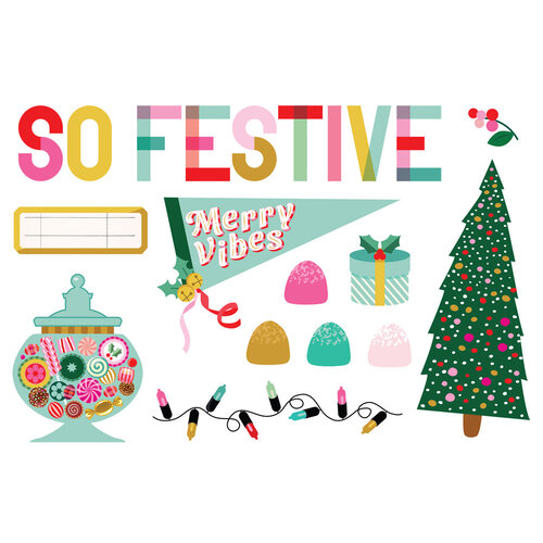 Simple Stories - Hard Candy Christmas Collection - Simple Pages - Page Pieces 2 Simple Stories - Hard Candy Christmas Collection - Simple Pages - Page Pieces