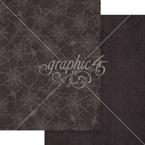 Graphic 45 - Ghostly Greetings Collection - 8.5 X 11 Patterns And Solids Paper Pack