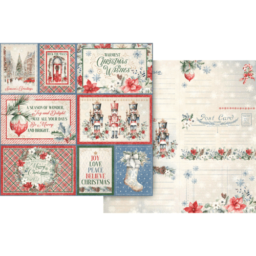 Graphic 45 - Deck The Halls Collection - 12 X 12 Double Sided Paper - Joy And Delight