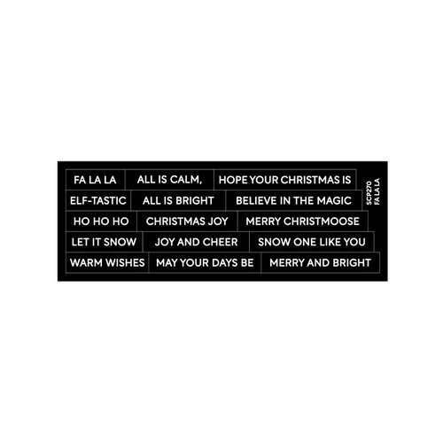 Waffle Flower Crafts - Subsentiments Diecut - Fa La La